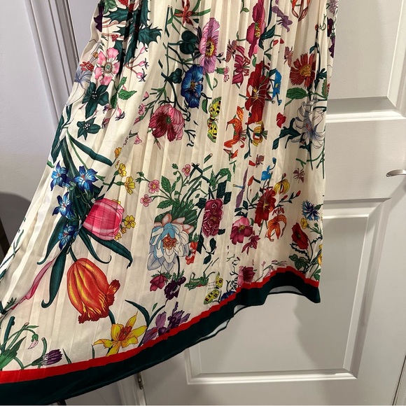 Dalia Macphee White Multi Short Sleeve Shirt Dress in Multicolor Floral/Cream - Picture 7 of 16